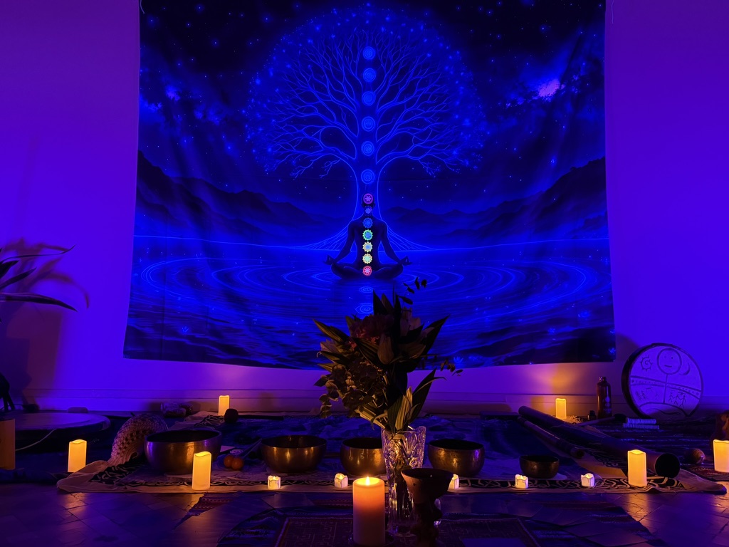 ceremonia de sound healing y baño sonoro